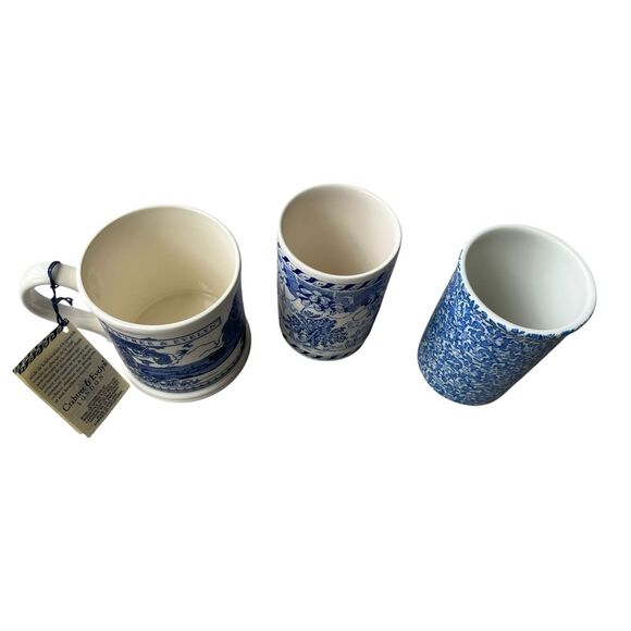 Nwt Set of 3 Mason’s Blue & White China Mugs - Picture 5 of 6